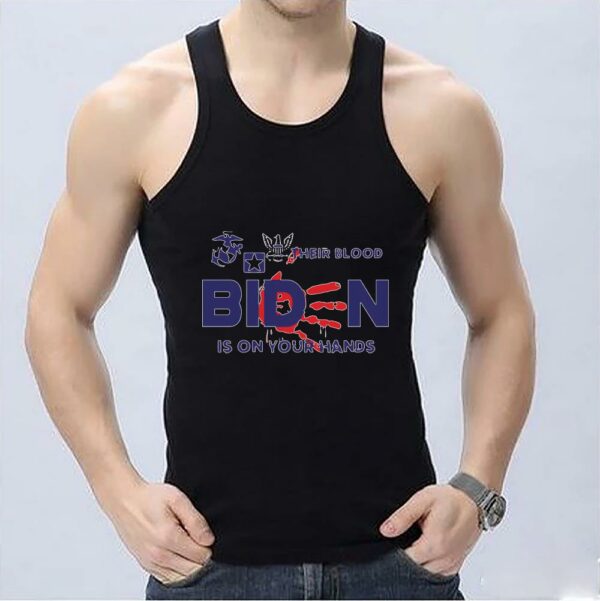 The Best United States Marine Corps Their Blood Is On Your Hands Biden Shirt, Biden Their Blood Is On Your Hands Halloween Shirt 3