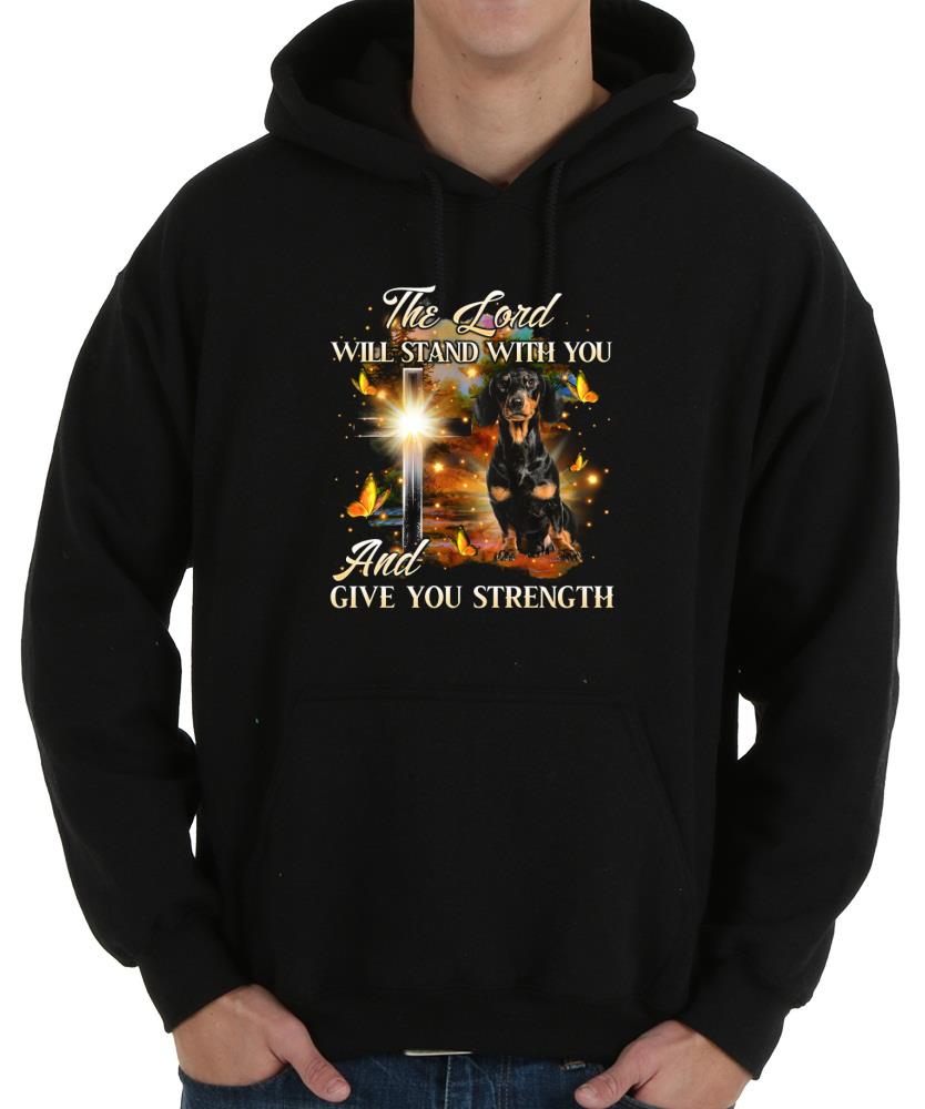 Top Dachshund The Lord Shirt, Dachshund The Lord Will Stand With You And Give You Strength Shirt 8 Top Dachshund The Lord Shirt, Dachshund The Lord Will Stand With You And Give You Strength Shirt