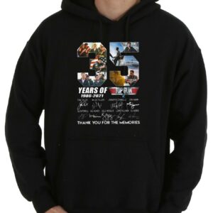 Top Gun 35 Years Of 1986-2021 Thank You For The Memories Signatures Shirt, Gun Shirt 7