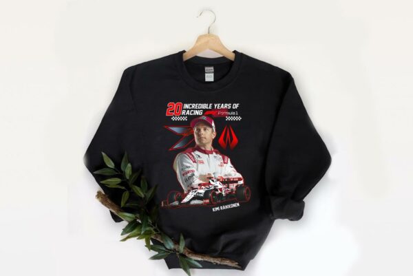 Vintage 20 Kimi Raikkonen Racing Shirt, 20 Incredible Years Of Racing Formula 1 Kimi Raikkonen Shirt 2