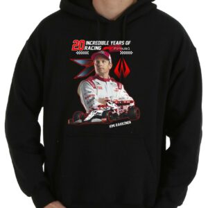 Vintage 20 Kimi Raikkonen Racing Shirt, 20 Incredible Years Of Racing Formula 1 Kimi Raikkonen Shirt 7