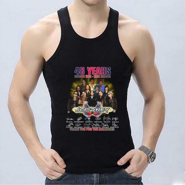 Vintage 48 Years 1973 2021 Journey Thank You For The Memories Signatures Shirt, 48 1973 2021 Journey Shirt 3