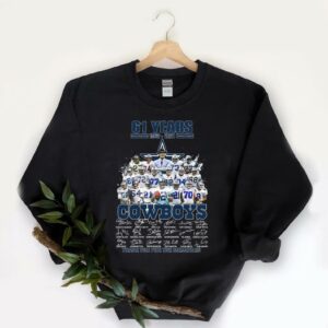 Vintage 61 Years 1960 2021 Dallas Cowboys 1976 2021 Signatures Thank You For The Memories Shirt, Dallas Cowboy Shirt 5