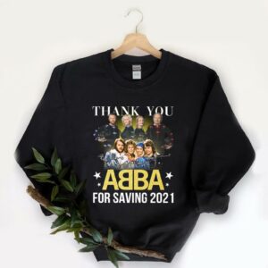Vintage ABBA 49th Anniversary Signatures 1972 2021 Shirt, Thank You ABBA For Saving Shirt 5