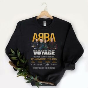 Vintage ABBA 49th Shirt, ABBA Voyage First New Album In 40 Years 49th Anniversary Shirt 5