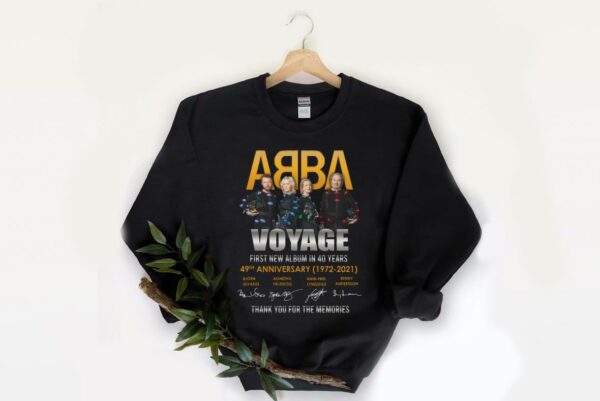 Vintage ABBA 49th Shirt, ABBA Voyage First New Album In 40 Years 49th Anniversary Shirt 2