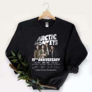 Vintage Arctic Monkeys 19th Anniversary 2002 2021 Signatures Thank You For The Memories Shirt, Arctic Monkeys Shirt 5