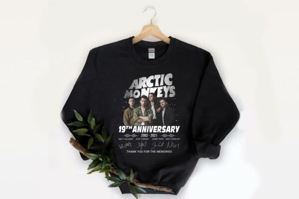 Vintage Arctic Monkeys 19th Anniversary 2002 2021 Signatures Thank You For The Memories Shirt, Arctic Monkeys Shirt 2