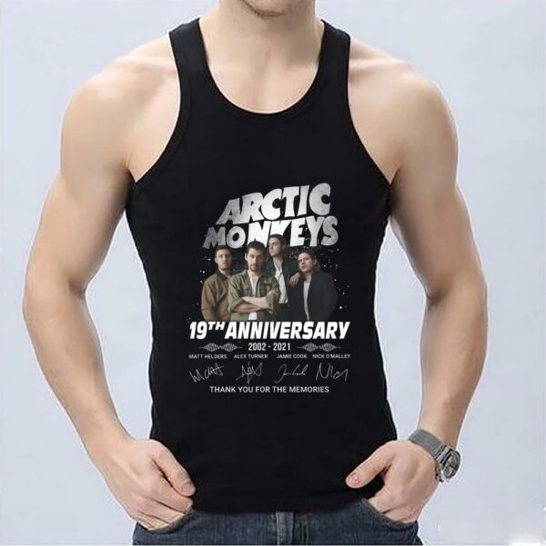 Vintage Arctic Monkeys 19th Anniversary 2002 2021 Signatures Thank You For The Memories Shirt, Arctic Monkeys Shirt 3