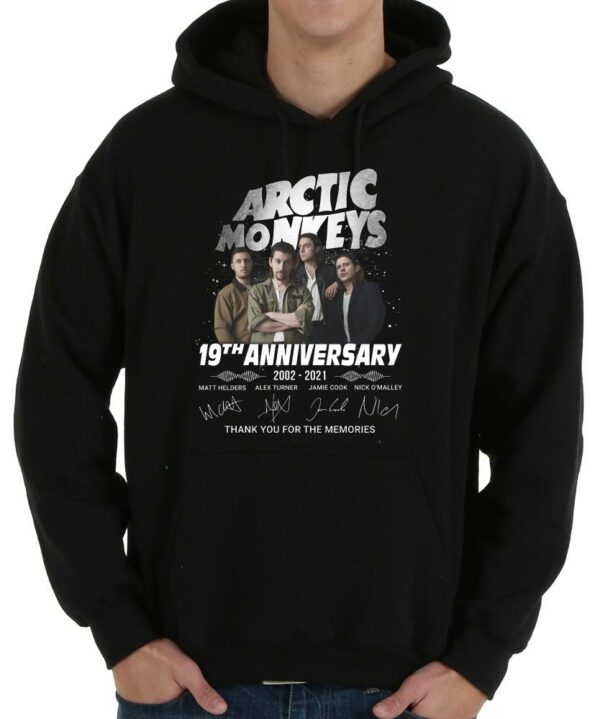 Vintage Arctic Monkeys 19th Anniversary 2002 2021 Signatures Thank You For The Memories Shirt, Arctic Monkeys Shirt 4