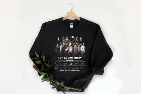 Vintage Heroes 15th Anniversary 2006 2021 Signatures Thank You For The Memories Shirt, Heroes Shirt 2