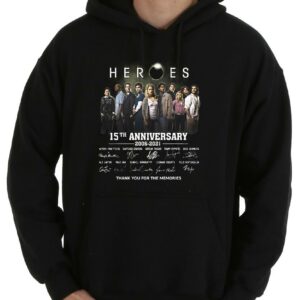 Vintage Heroes 15th Anniversary 2006 2021 Signatures Thank You For The Memories Shirt, Heroes Shirt 7