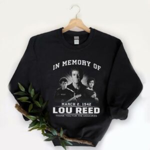 Vintage In Memory Of March 2 1942 Lou Reed Thank You For The Memories Shirt, In Memory Of 1942 Lou Reed Shirt 5