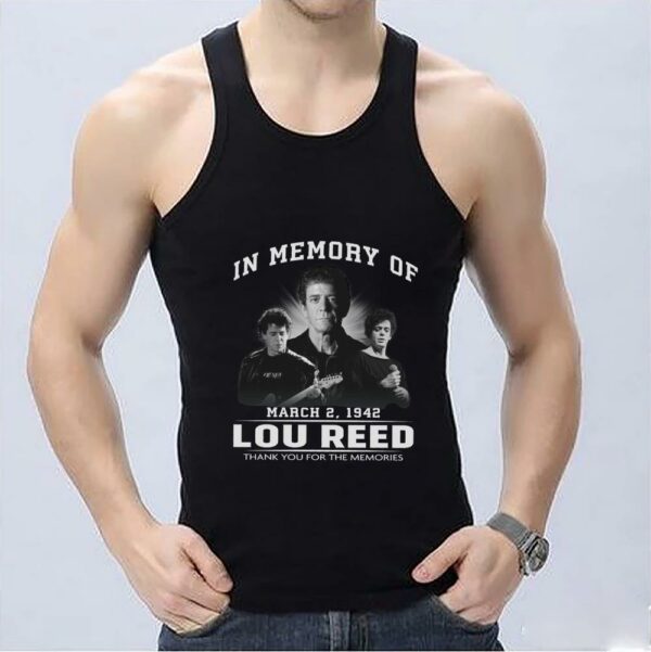 Vintage In Memory Of March 2 1942 Lou Reed Thank You For The Memories Shirt, In Memory Of 1942 Lou Reed Shirt 3