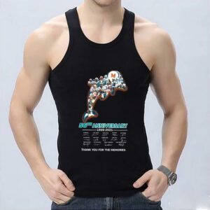 Vintage Miami Dolphins 56th Anniversary Thank You For The Memories Signatures Shirt, 56th Miami Dolphins Shirt 6