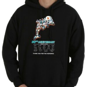 Vintage Miami Dolphins 56th Anniversary Thank You For The Memories Signatures Shirt, 56th Miami Dolphins Shirt 7