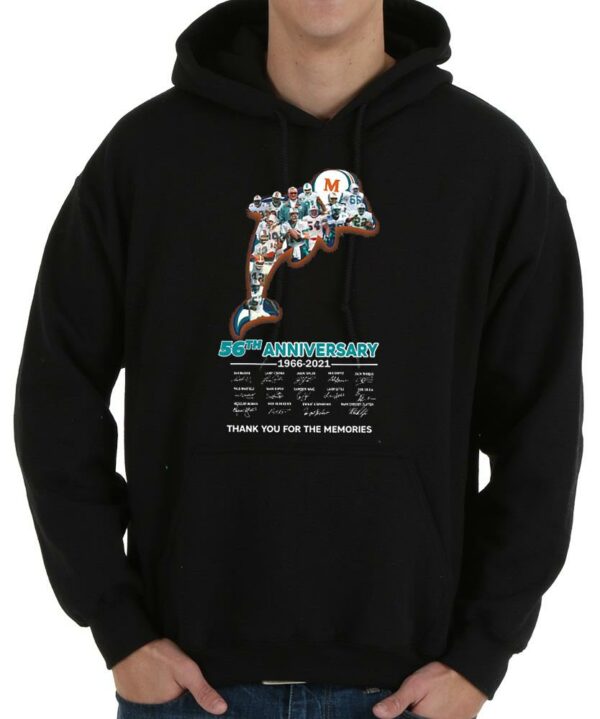 Vintage Miami Dolphins 56th Anniversary Thank You For The Memories Signatures Shirt, 56th Miami Dolphins Shirt 4