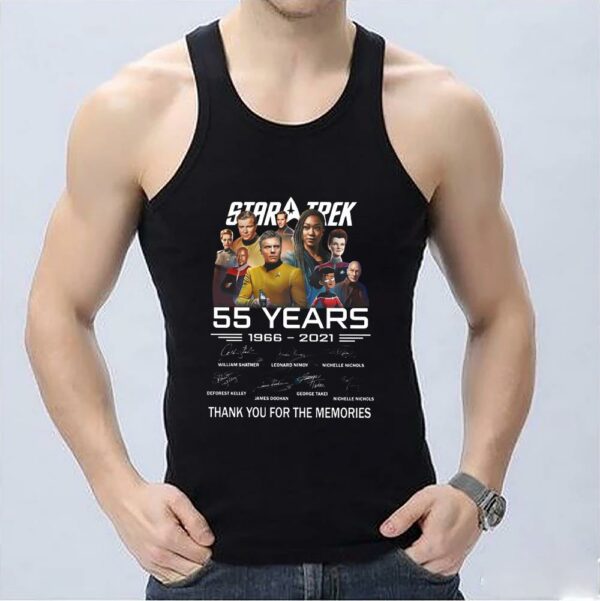 Vintage New Orleans Saints 55th Shirt, New Orleans Saints 55th Anniversary 1966 2021 Thank You For The Memories Shirt 3