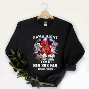 Vintage Red Sox Team Football Shirt, Damn Right I Am A Red Sox Fan Now And Forever Shirt 5