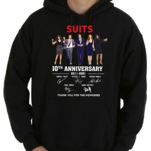 Vintage Suits 10th Anniversary 2011 2021 Thank You For The Memories Signatures Shirt, 2011 2021 Suits Shirt 7