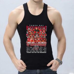 Vintage Tampa Bay Buccaneers 45th Anniversary 1976 2021 Thank You For The Memories Signatures Shirt, 45th Anniversary Tampa Bay Buccaneers Shirt 6