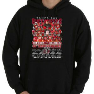 Vintage Tampa Bay Buccaneers 45th Anniversary 1976 2021 Thank You For The Memories Signatures Shirt, 45th Anniversary Tampa Bay Buccaneers Shirt 7