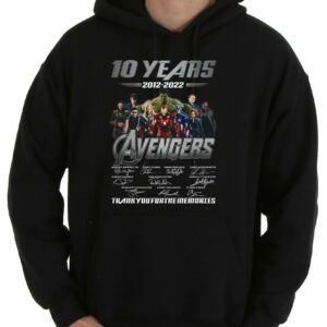 Vintage The Avengers Shirt, 10 Years 2012 2011 The Avengers Thank You For The Memories Signatures Shirt 7