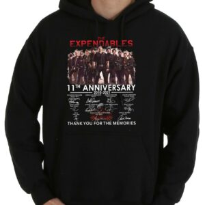 Vintage The Expendables 11th Anniversary 2010 2021 Thank You For The Memories Signatures Shirt, The Expendables Shirt 7