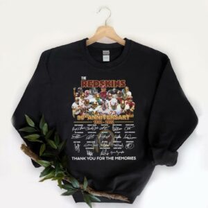 Vintage The Redskins 90th Anniversary 1932-2022 Thank You For The Memories Signatures Shirt, 90th Anniversary The Redskin Shirt 5