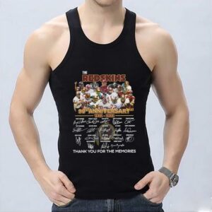 Vintage The Redskins 90th Anniversary 1932-2022 Thank You For The Memories Signatures Shirt, 90th Anniversary The Redskin Shirt 6