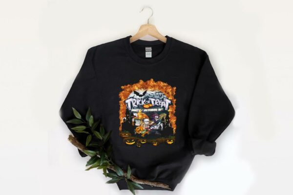 Vintage Trick Or Treat Party October 31st Halloween Shirt, Halloween Pumpkin Night Trick Or Treat Party October 31st Halloween Shirt 2