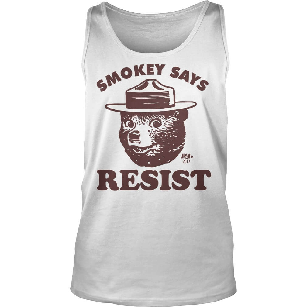 SMOKEY SAYS RESIST unisex tank top