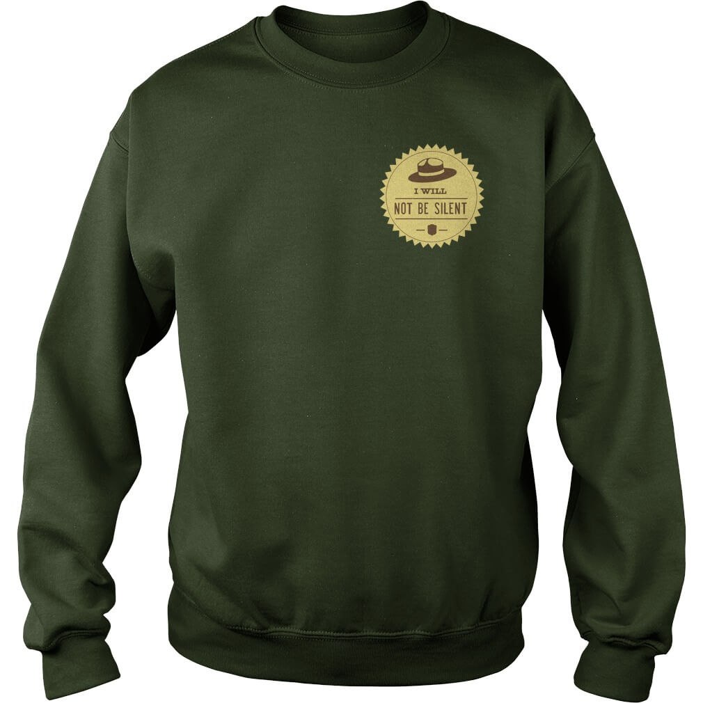Smokey says resist sweat shirt front design