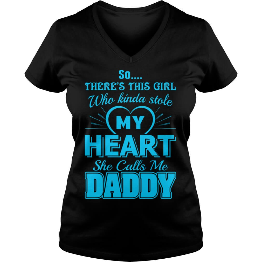 Daughter who kinda stole heart Daddy ladies vneck