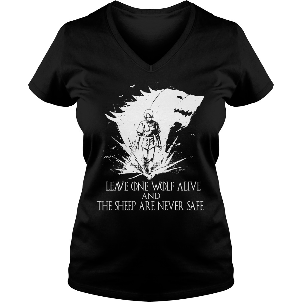 Leave One Wolf Alive Sheep Never Safe V Neck T Shirt