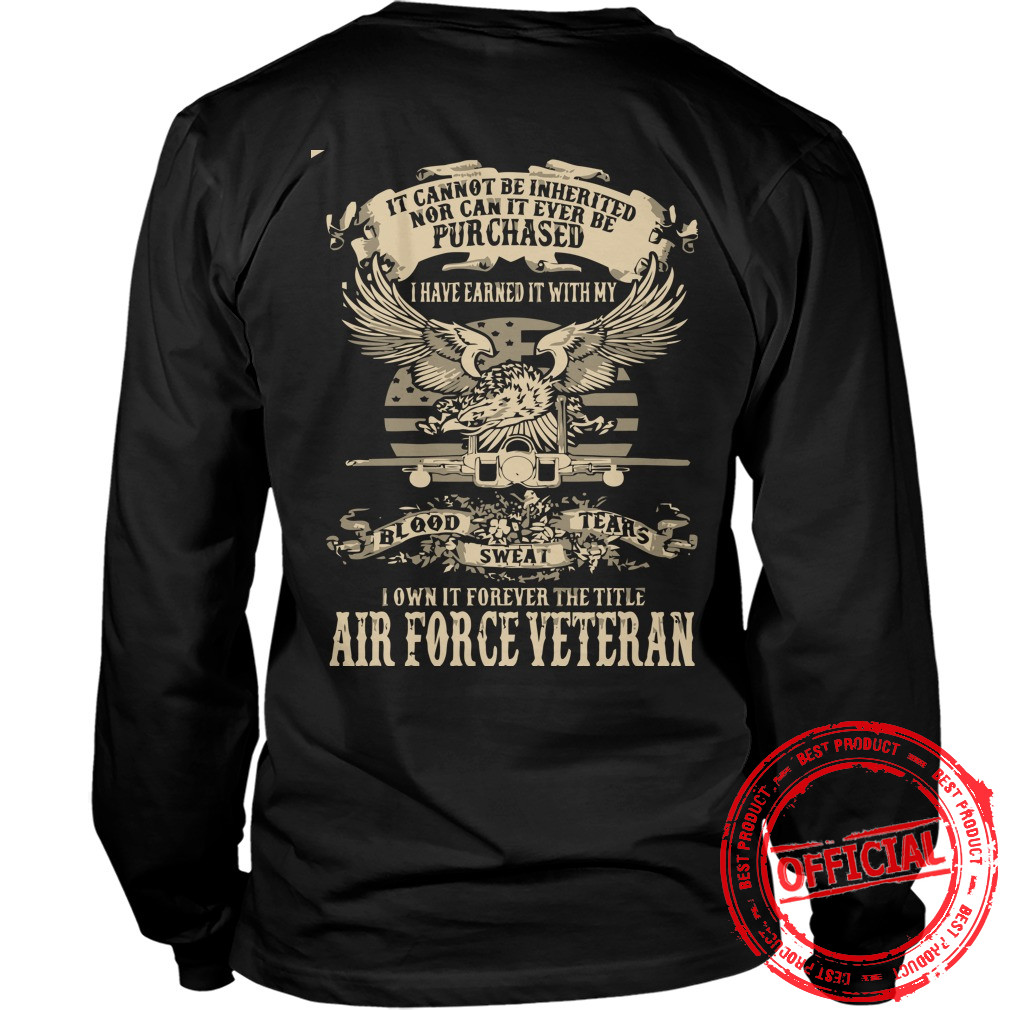 Airforce Veterans,us Army Veteran Longsleeve Tee