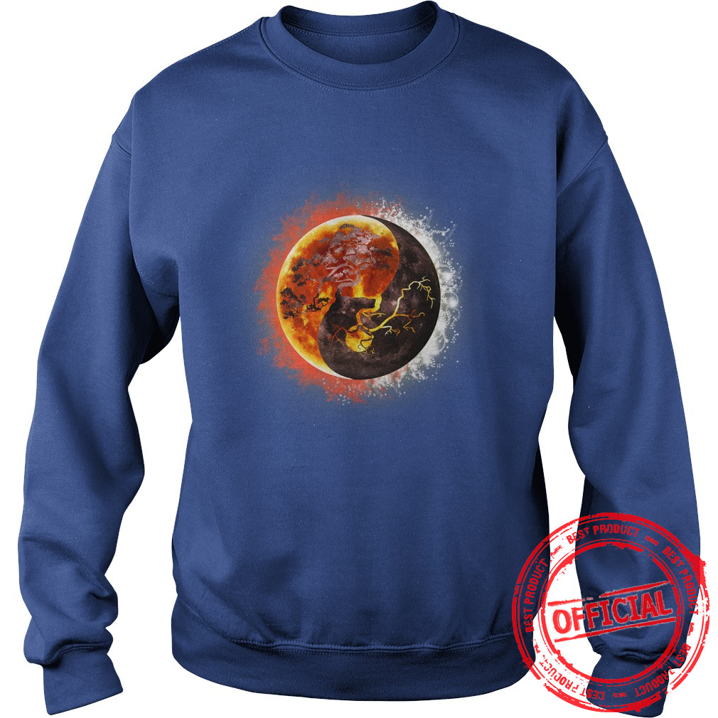 Yin Yang Bonsai Tree Eclipse Sweat Shirt