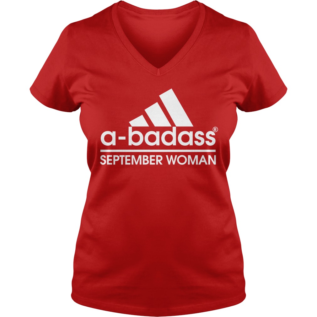A Badass September Woman Lady V Neck