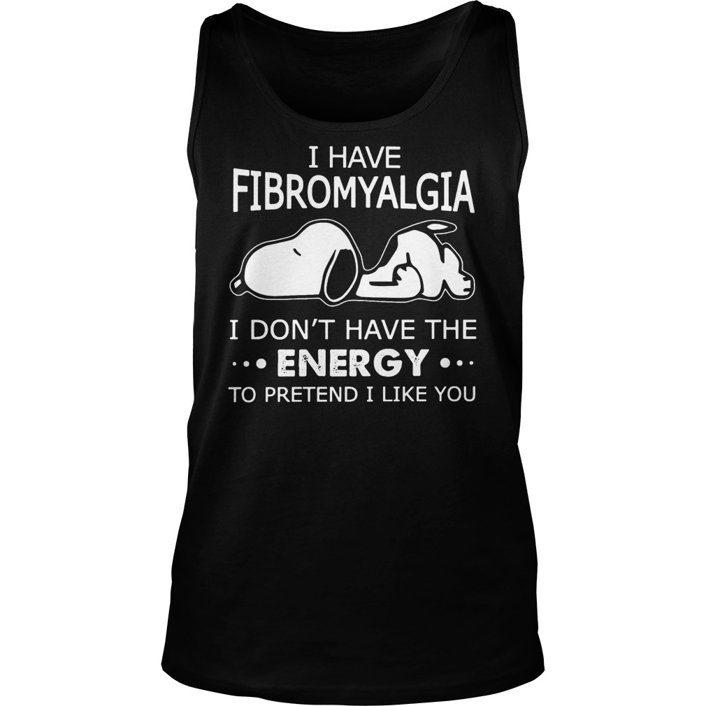 Fibromyalgia Snoopy Tank Top