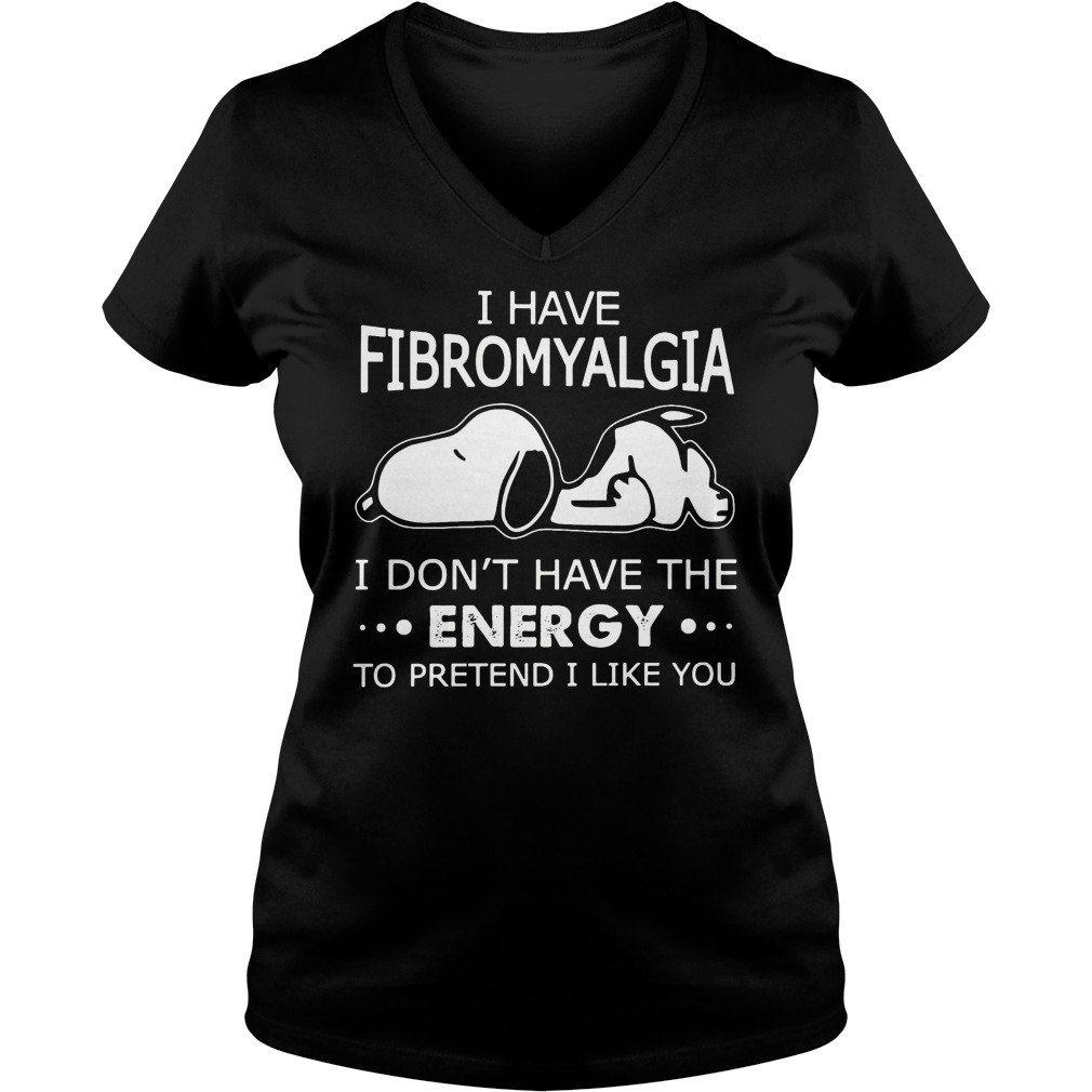 Fibromyalgia Snoopy V Neck