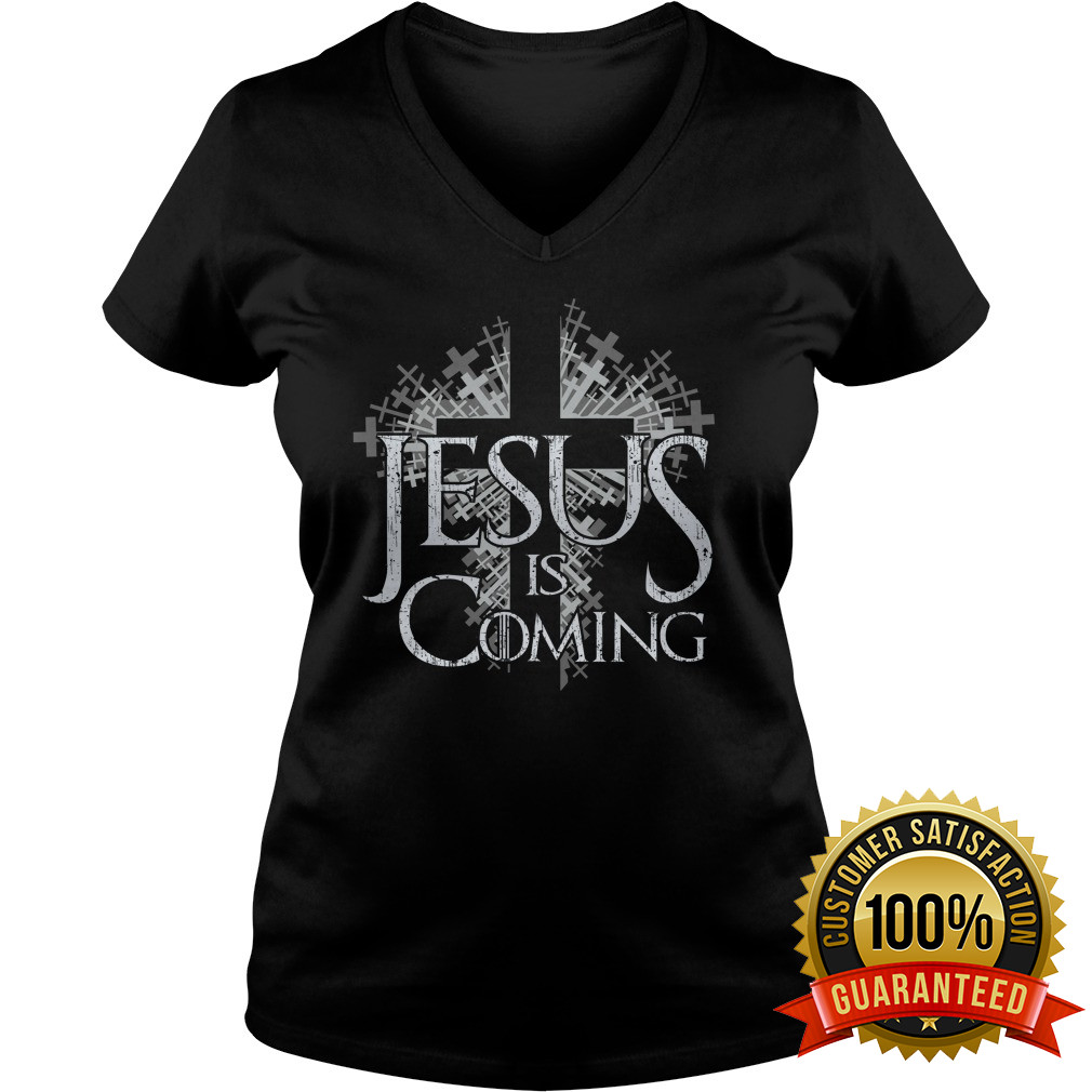 Jesus Coming Throne V Neck