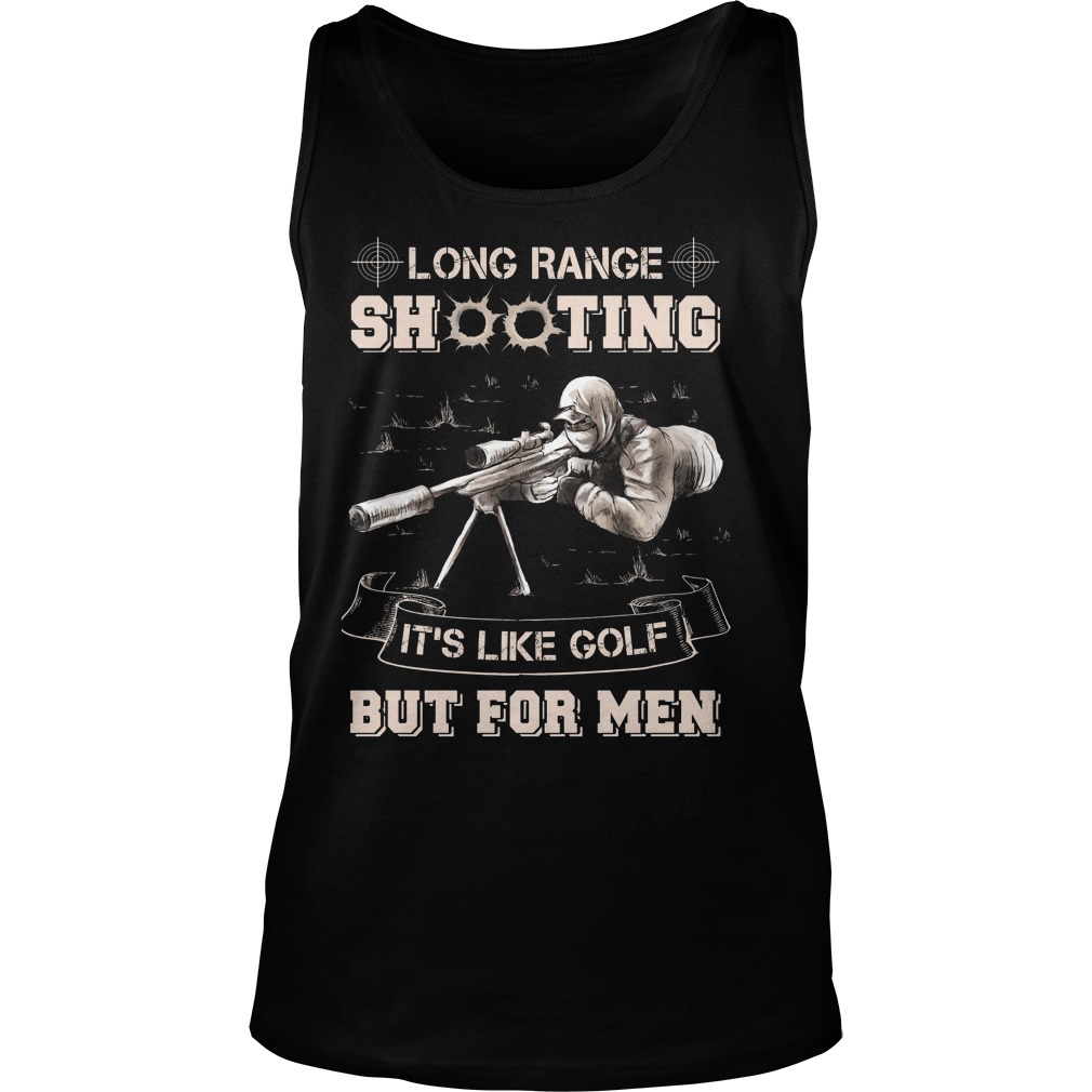 Long Range Shooting Like Golf Men Tank Top