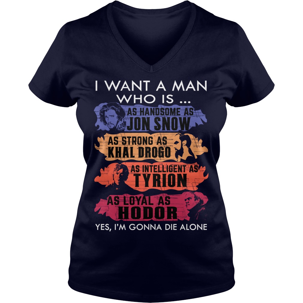 Want Man Handsome Jon Snow V Neck
