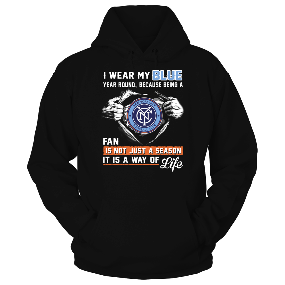 Wear Blue New York City Fc Hoodie