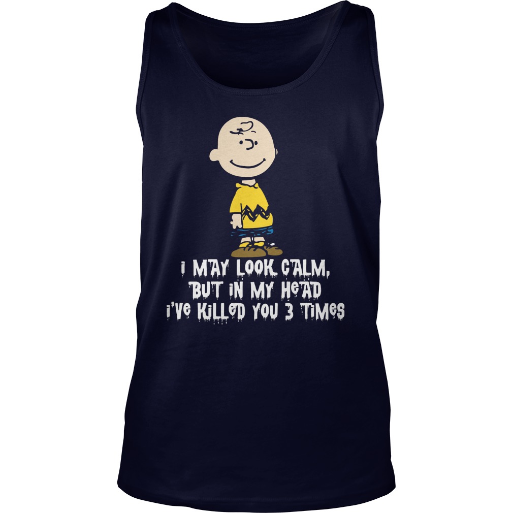 Charlie Brown Halloween May Look Calm Tank Top