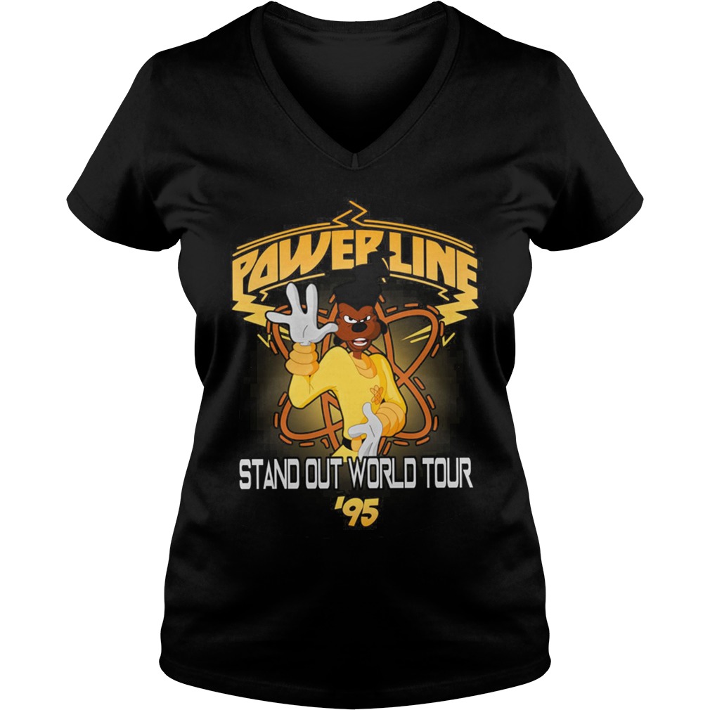 Disney Goofy Movie Powerline World Tour V Neck