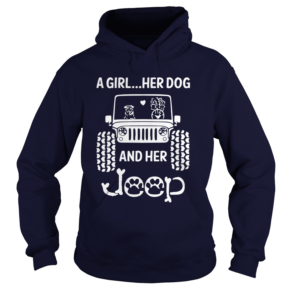 Girl Dog Jeep Hoodie