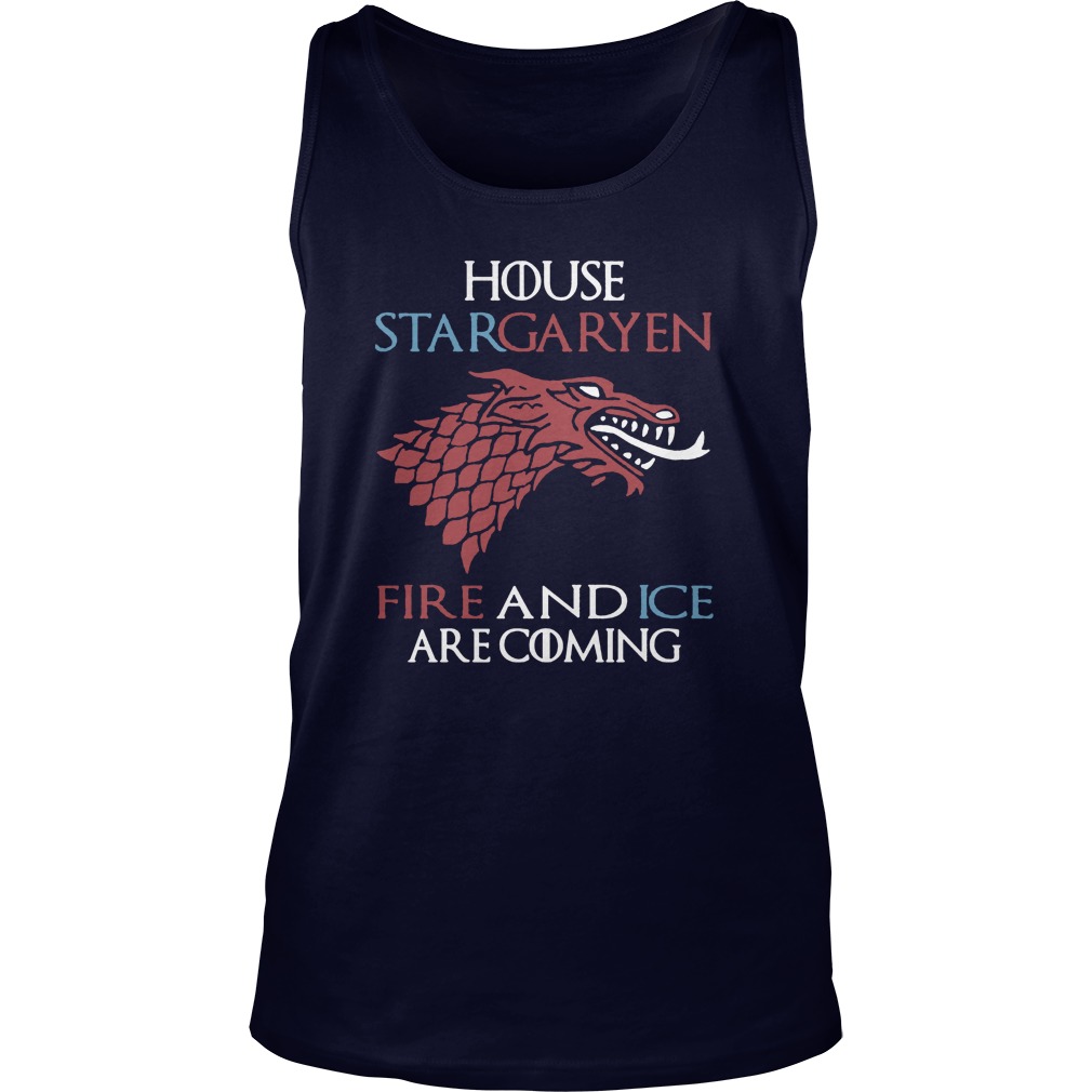 House Stargaryen Fire Ice Coming Tank Top