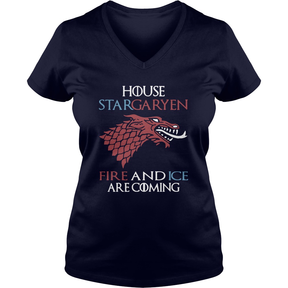 House Stargaryen Fire Ice Coming V Neck