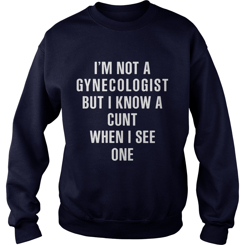 Im Not Gynecologist Know Cunt See One Hoodie